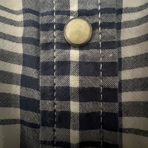 Lucky Brand Mens Western Pearl Snap Plaid Long Sleeve Shirt Size XL - Picture 5 of 9